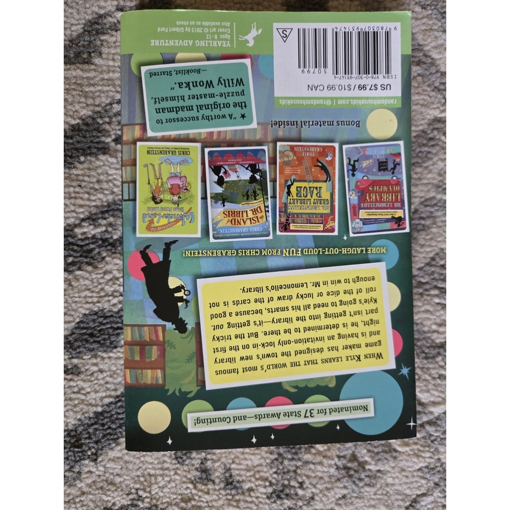 Escape from Mr. Lemoncello's Library Chapter book - Picture 4 of 5